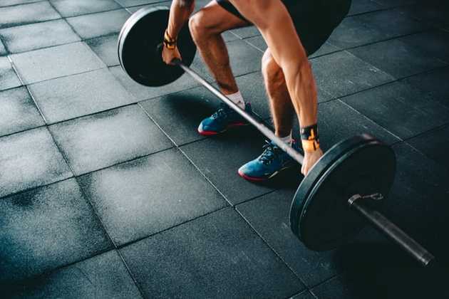 Person lifting weights