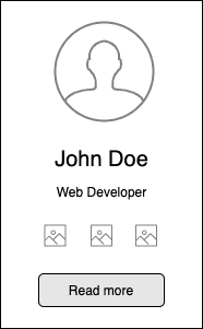 Example profile card Example profile card